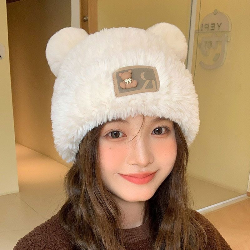 Wholesale  Knitted Hat with Fleece Large Head Circumference Beanie